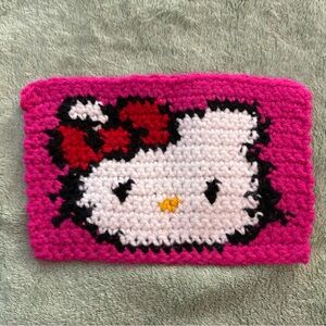 Pink Hello Kitty Crochet Pouch